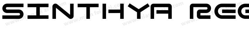 Sinthya Regular字体转换